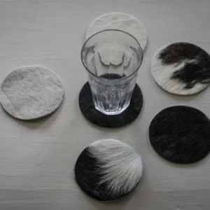 onderzetters van schapenvacht