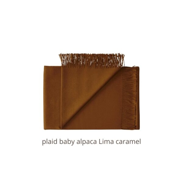 plaid baby alpaca Lima caramel