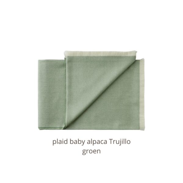 plaid baby alpaca Trujillo groen