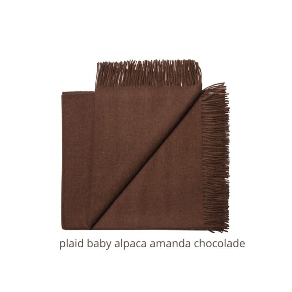 plaid baby alpaca amanda chocolade