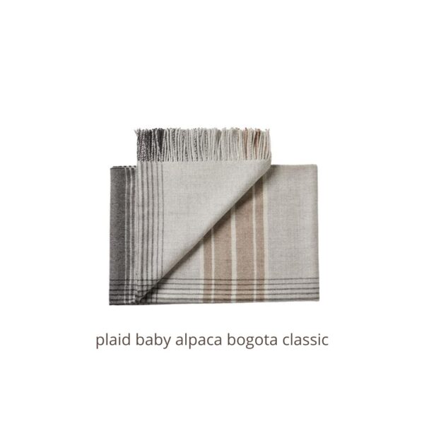 plaid baby alpaca bogota classic