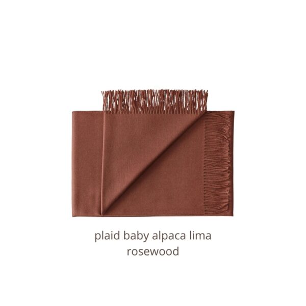 plaid baby alpaca lima rosewood