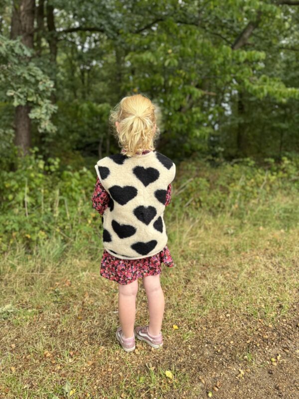 Wollen bodywarmer Hartjes