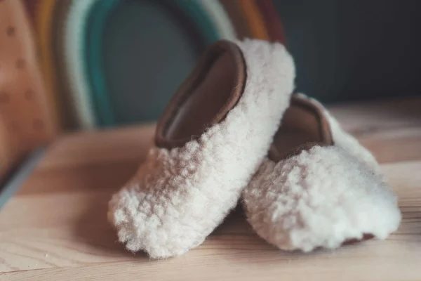 Wollen sloffen voor kinderen